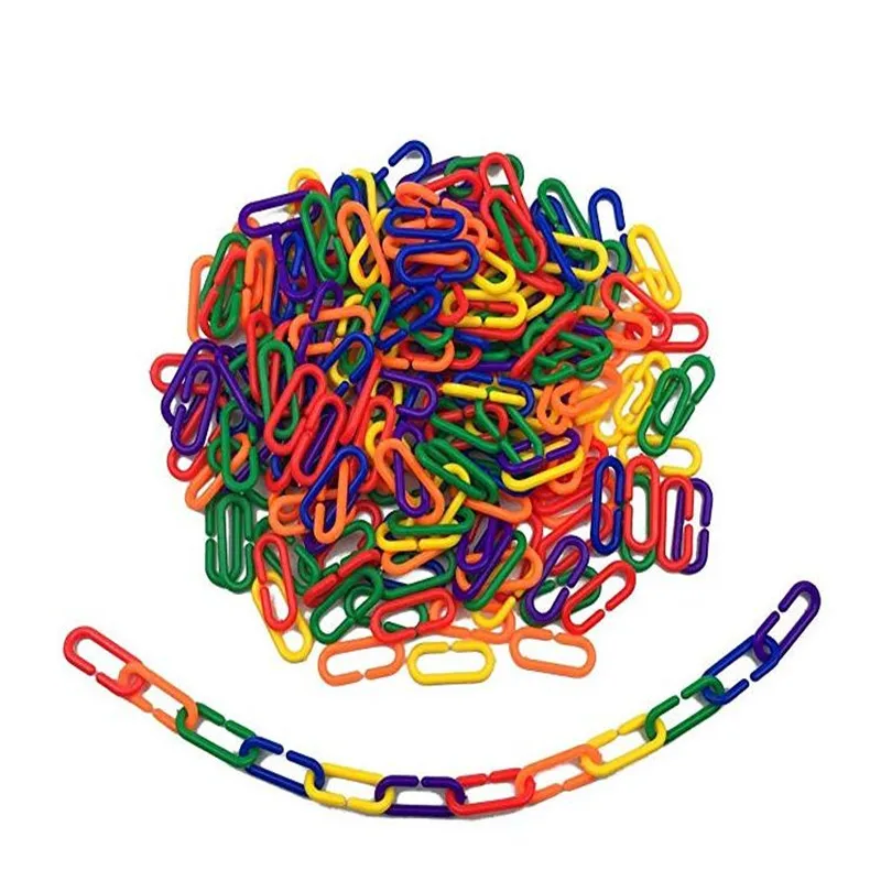 100 шт./50 шт. клипсы для попугаев подвесные крючки цепочка птиц радужная крыса