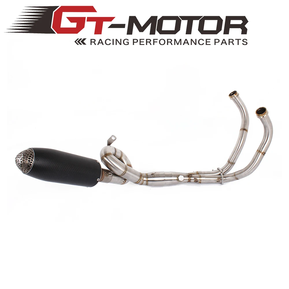 GT двигатель-выхлопная полная система для yamaha FZ-07 mt-07 FZ 07 MT 07- с глушителем XSR700