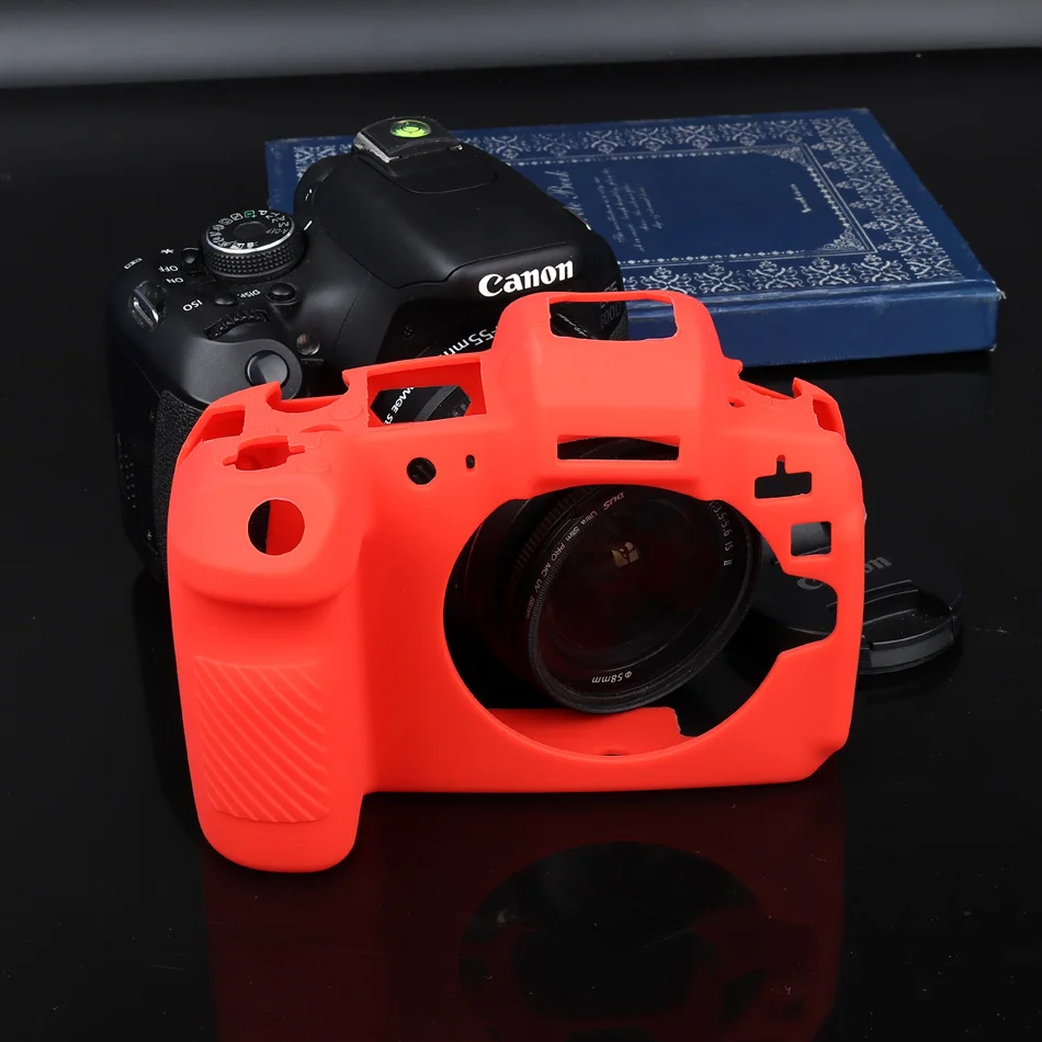Силиконовый чехол для камеры Canon EOS R M3 M10 M100 6D2 6D 80D 5DSR 5D3 5D4 60D|Сумки