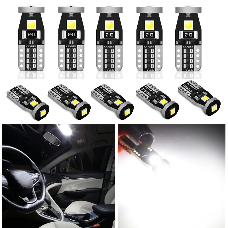 10x W5W T10 194NA 161 558 161B 365 3030 Чипы SMD светодиодный светильник лампы для автомобилей Ford F