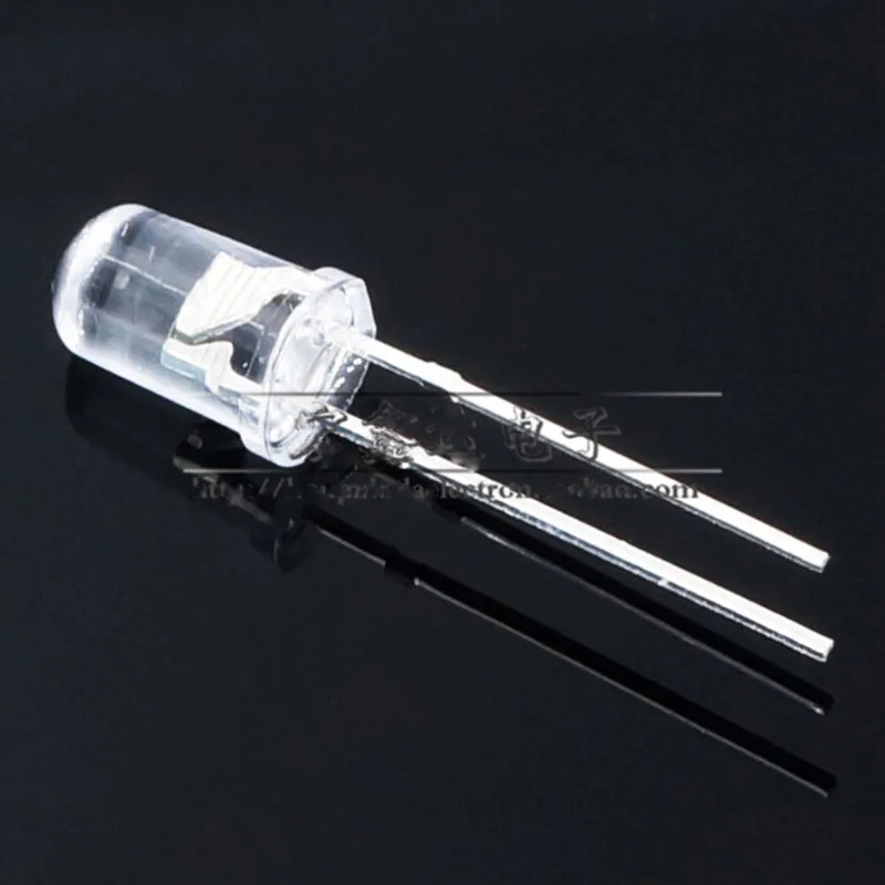 F5 с мигающего белого волоса синий светодиод светоизлучающий диодный разъем