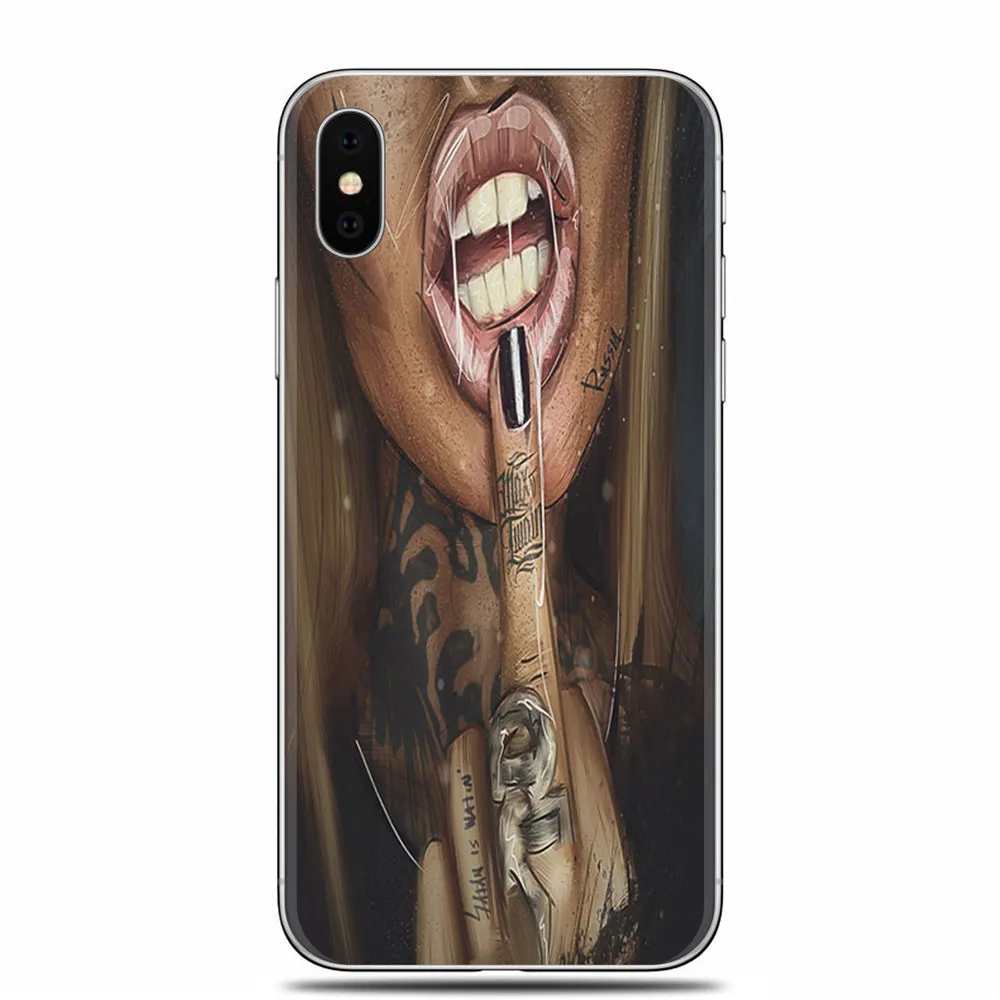 Модный сексуальный мягкий силиконовый чехол для телефона для iPhone X, 5, 5S, SE, 6, 6 S, 6 Plus, 6S Plus, 7, 7 Plus, 8, 8 Plus, чехол из ТПУ