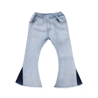 fashion toddler kids baby girl bell jeans bottoms pants denim boot cut wide leg jeans pants trousers girls
