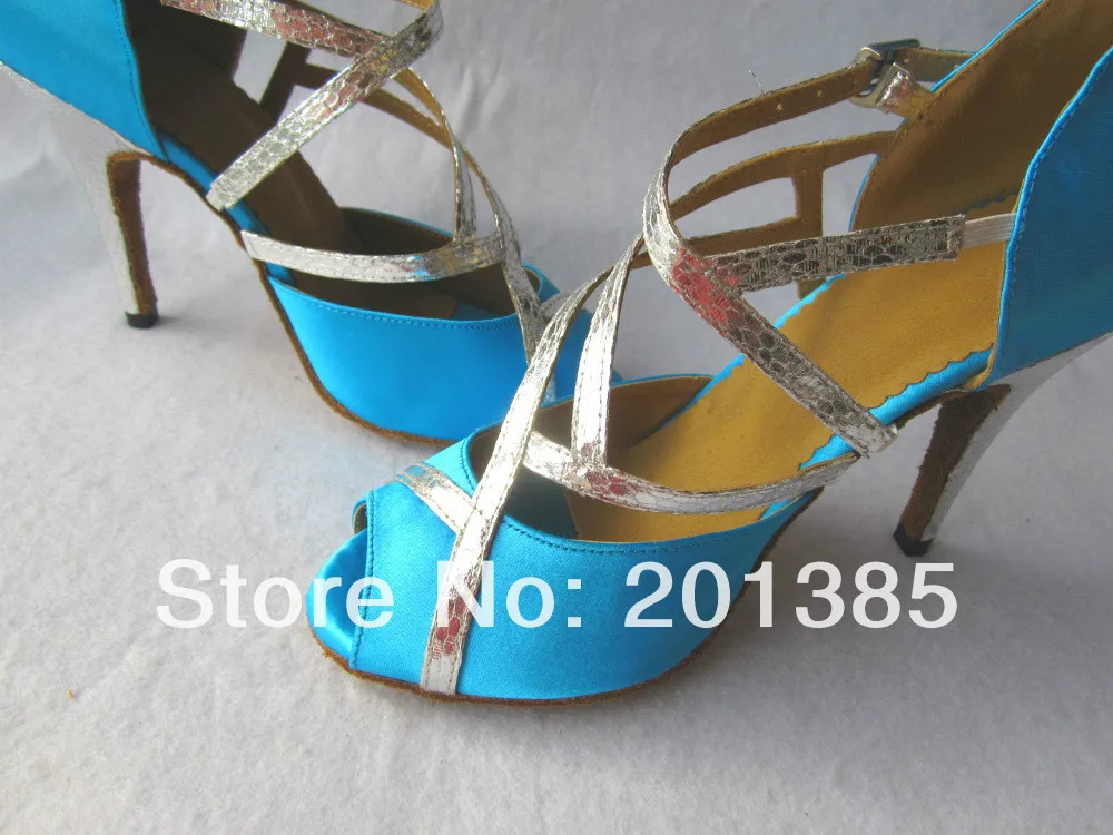 Оптовая продажа Женская атласная обувь для латинских бальных танцев