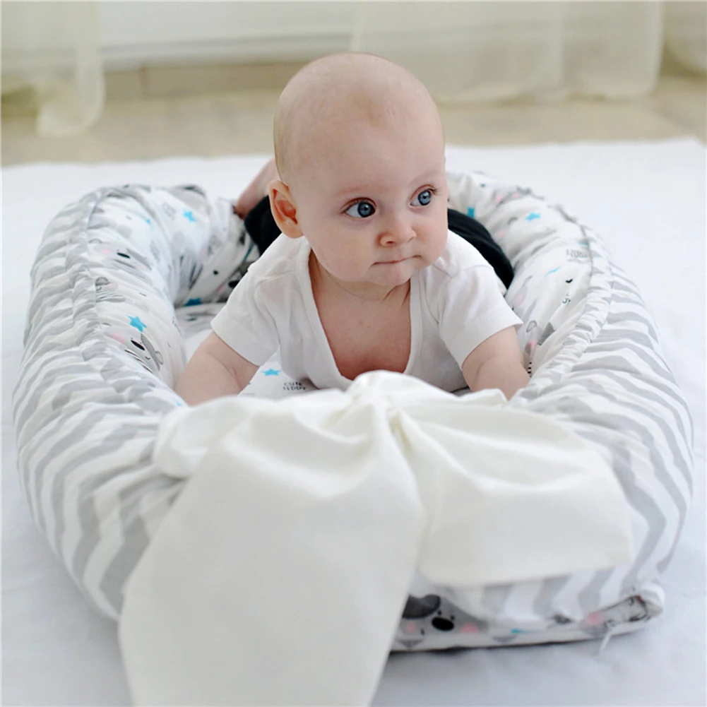  Newly Safe Soft Comfortable Best Protection For Baby Cotton Uterus Bionic Bed Portable Removable And Washable Newborn | Мать и ребенок