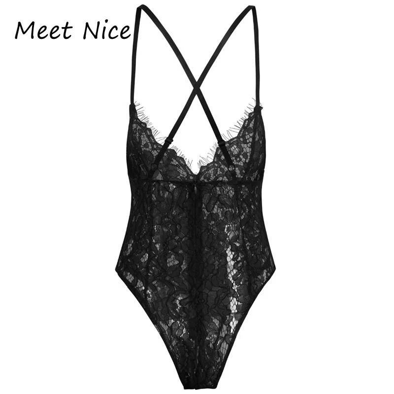 Sexy Black Bodysuits Short Lace Bodysuit Women Short Rompers Nightclub Evening Party Short Playsuit Overalls
