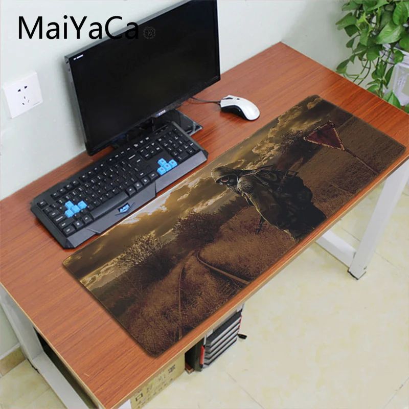 Lock Edge 30X90cm Maiyaca Сталкер игра противогаз мышь прочный Настольный коврик для мыши большой Lockedge alfombrilla игровой коврик для мыши геймер ПК компьютерный коврик - Цвет: Lock Edge 30X90cm
