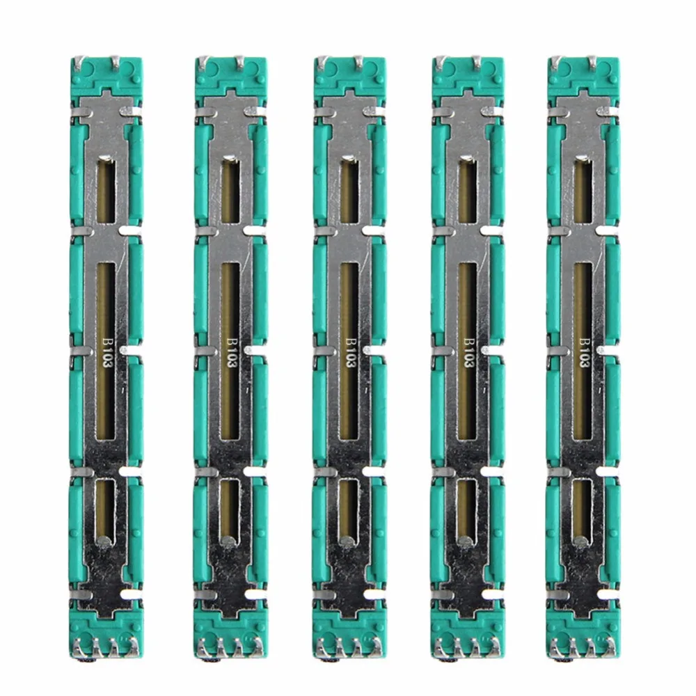 5 шт. 75 мм Double B10K оригинальный B10KX2 Behringer кастрюльный миксер Fader|Соединители| |