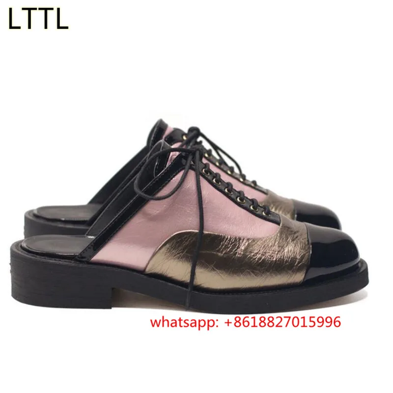 2017 Новое Прибытие Весна Осень Зашнуровать Мед Каблуки Женщин Одного обувь