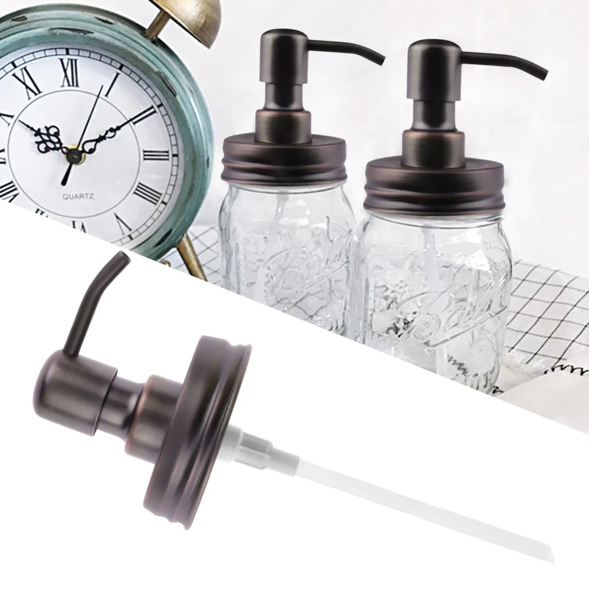 Дозатор для мыла из нержавеющей стали с антикоррозийными крышками дозатор