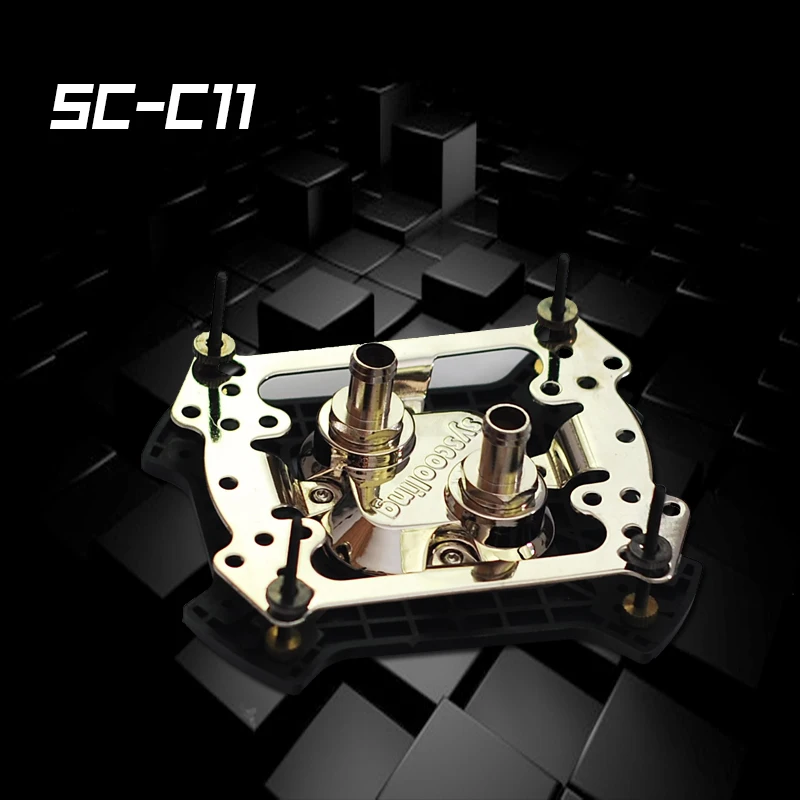 Syscooling SC C11 медный процессор блок кулер с крепежом Поддержка всех платформы Intel AMD