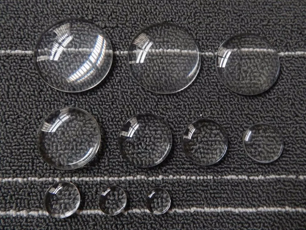 100 шт 20 мм полукруглые стеклянные купольные Кабошоны для скрапбукинга DIY