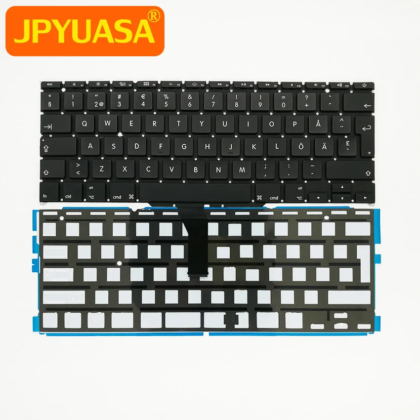 Новая шведская клавиатура SE для MacBook Air 11 6 A1370 A1465 с подсветкой 2011-2015 лет |
