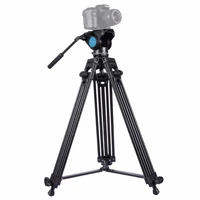 aluminum alloy professional heavy duty tripod with panoramic fluid head accessories stands for canon nikon dslr video cameras