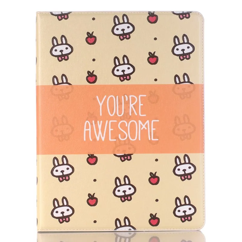 rabit case С рисунками животных из мультфильмов кожаный чехол для Apple iPad Pro 12,9 A1584 A1652 A1670 A1671 карандашница умная долговечная Funda - Цвет: rabit case