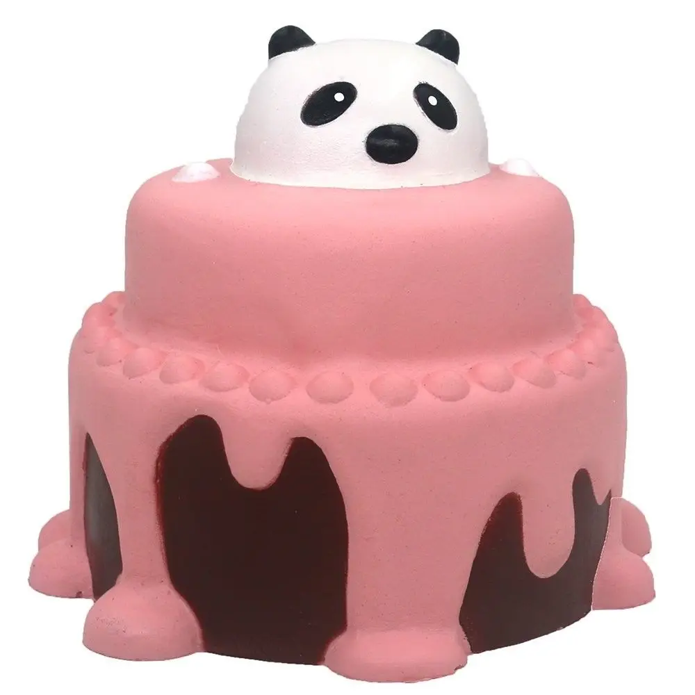 

Kawaii Cute lovely Panda Cake Squishy soft Slow Rising Jumbo Cute Straps Animal Squeeze Funny toys doll kids gifts