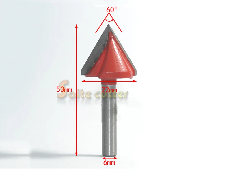 4 шт. 6 мм * 22 фрезерный станок с ЧПУ твердосплавная концевая фреза инструмент 3D