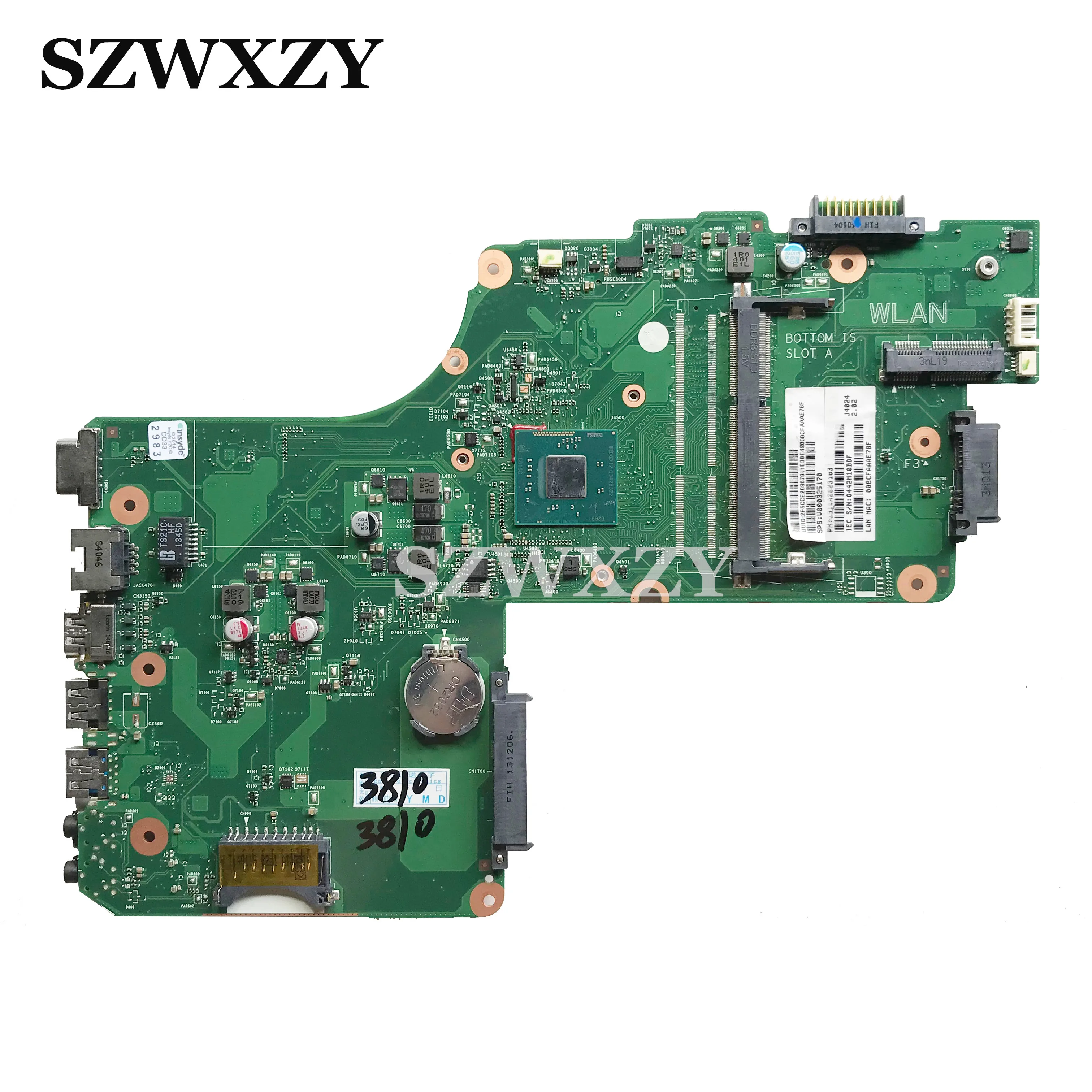 Для C55 C50 C55A C55-A Материнская плата ноутбука N2820 Процессор V000325170 DB10BM-6050A2623101-MB-A02