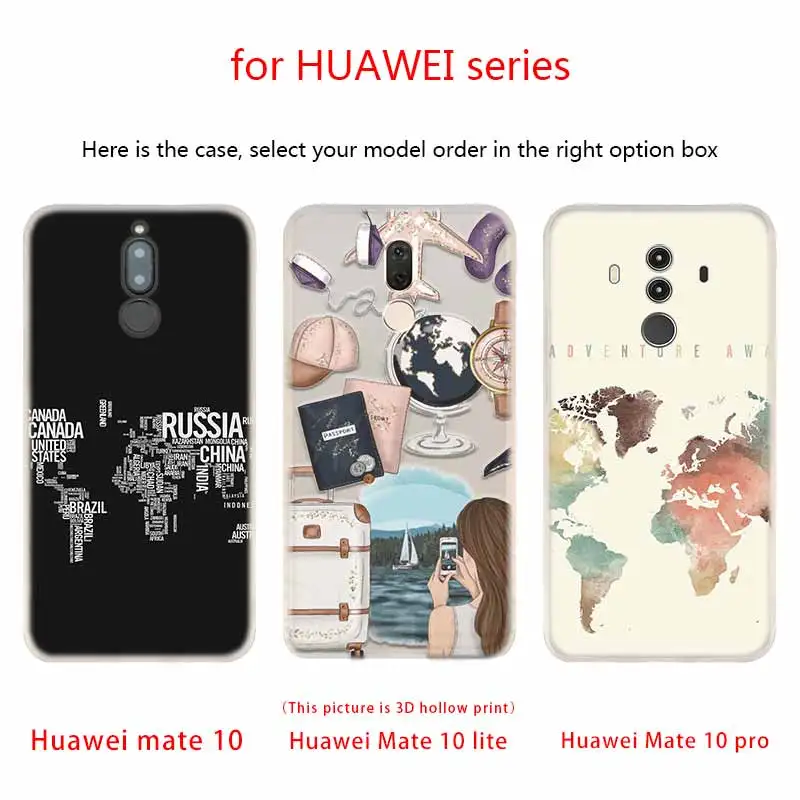 Мягкие силиконовые чехлы для Huawei Mate 10 Lite 20 Pro 20X S Y5 2017 Y9 2018 2019 NOVA 3 3i 4 с картой