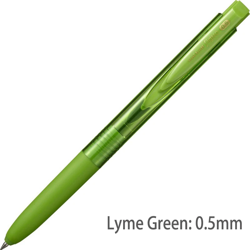 1 Lyme Green0.5 UMN 1 шт Mitsubishi Uni Япония гелевая ручка Uni-ball 0,38/0,5 мм 10 цветов Signo RT1 UMN155 Шариковая/нейтральная ручка школьные и офисные принадлежности - Цвет: 1 Lyme Green0.5 UMN