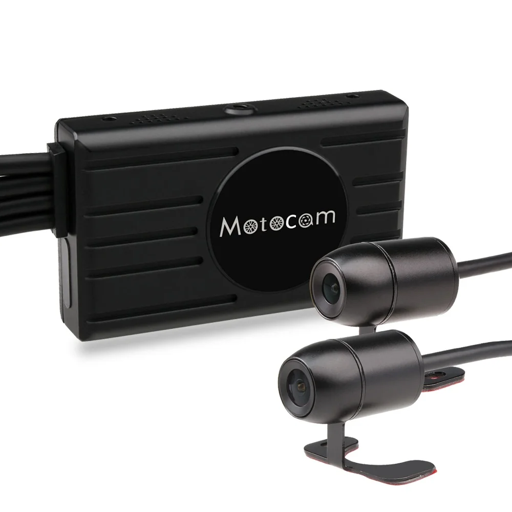 Мотоцикл WiFi DVR камеры 3 дюймов 1080 P FHD два объектива видеомагнитофон спереди и
