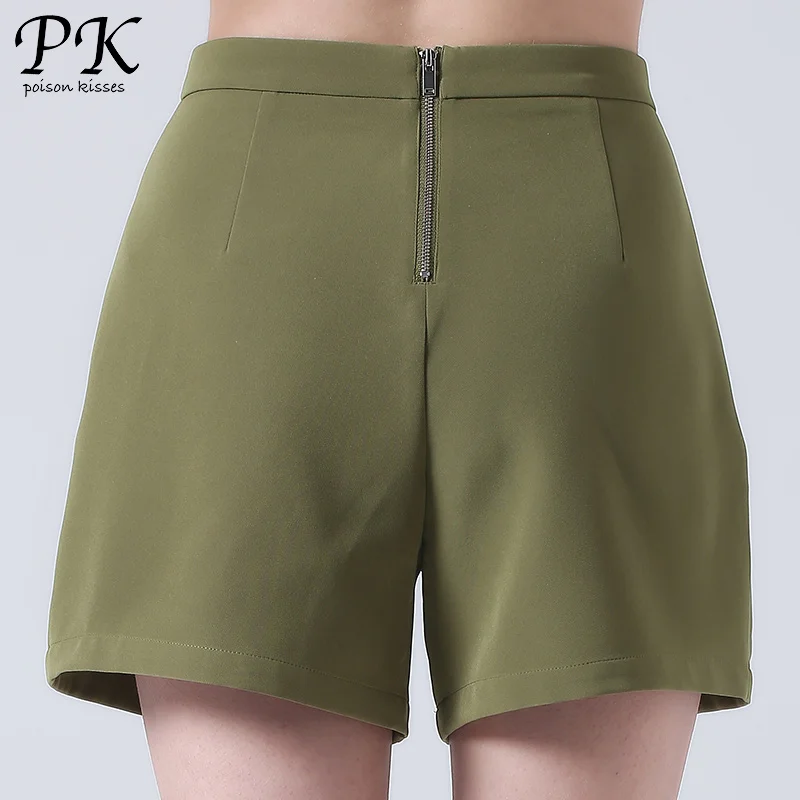 PK зеленые шорты для женщин Feminino Army Большие размеры летние пляжные модные на