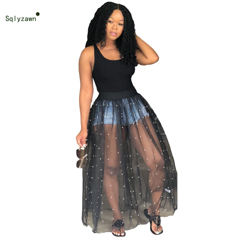 Женское сексуальное Сетчатое длинное платье на бретелях весенне летние модные