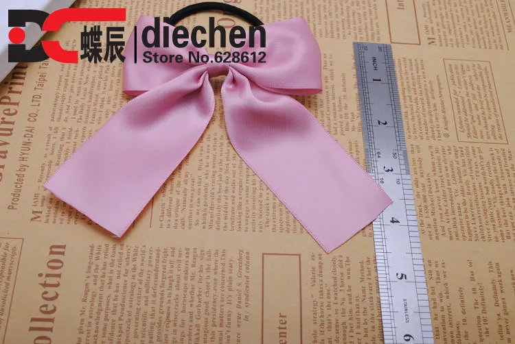 2 шт. Классические однотонные шелковые атласные ленты в Корейском стиле банты