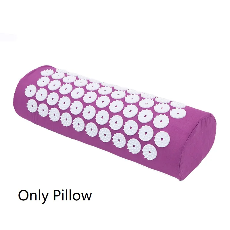 basic pillow-purple Акупрессура коврик Mssage Набор ковриков и подушка набор для облегчения боли в спине/шее и расслабления мышц снимает стресс, Sciatic Pain - Цвет: basic pillow-purple