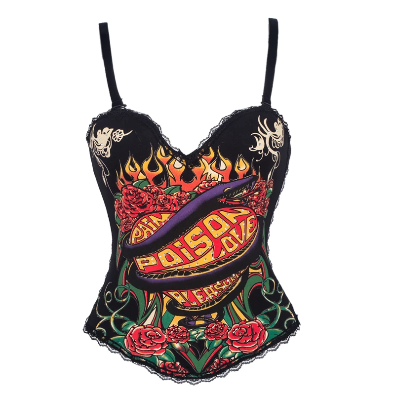 Женское стимпанк искусственная кожа Талия Cincher на шнуровке косточки Бюстье Топ корсет платье овербюст парча сексуальный размера плюс S-6XL