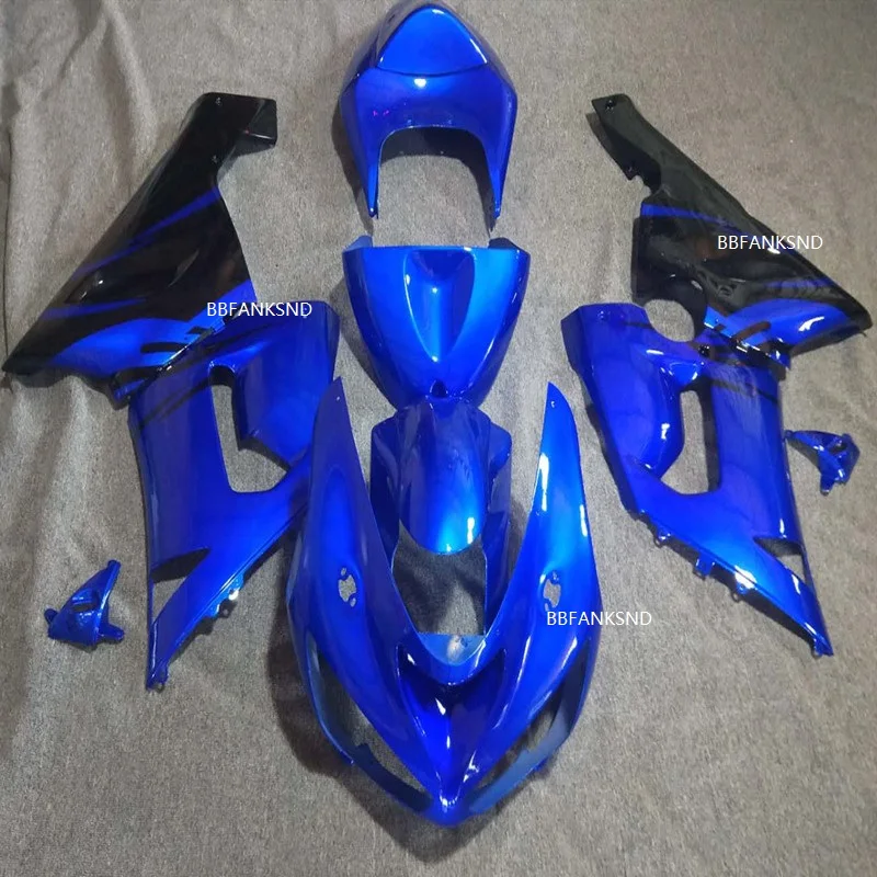 Комплекты обтекателей высокой инжекции 100% подходят для Kawasaki NINJA ZX 6R 2005 2006 черный
