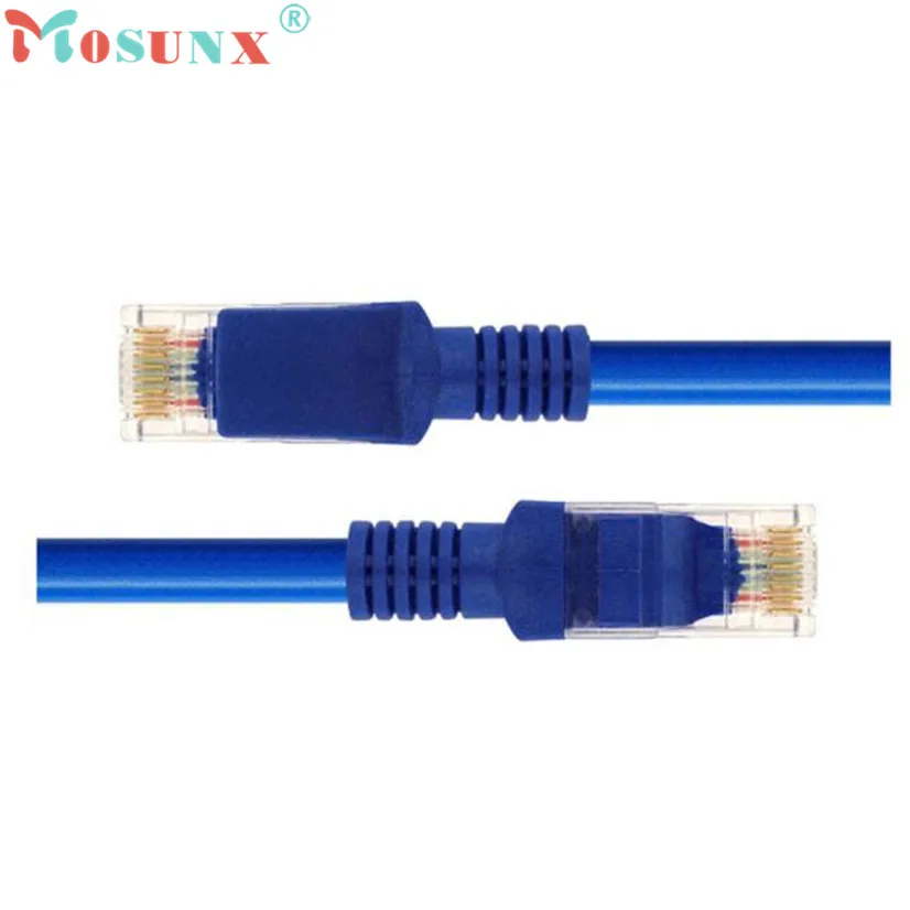 Factory Price MOSUNX Hot Selling 0.7M Blue Ethernet Internet LAN CAT5e Network Cable for Computer Modem Router Drop Shipping|internet network