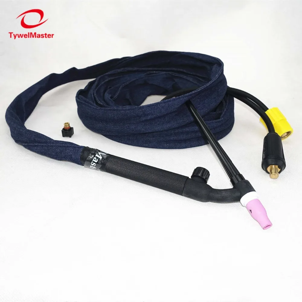 WP9FV TIG Torch 4m 13ft Gas Tungsten Arc Welding Torch WP9 Argon Air Cooled Flexible Neck Gas Valve TIG Welding Torch