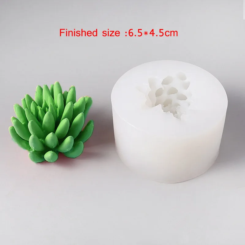 Шоколад Handmade Silicone Candle Molds Succulent Scented candle mould Concrete planter Molds - Цвет: Шоколад