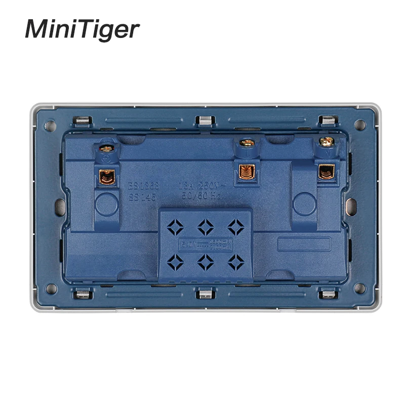 Настенная розетка Minitiger двойная стандарта Великобритании переключается на 2 1 А