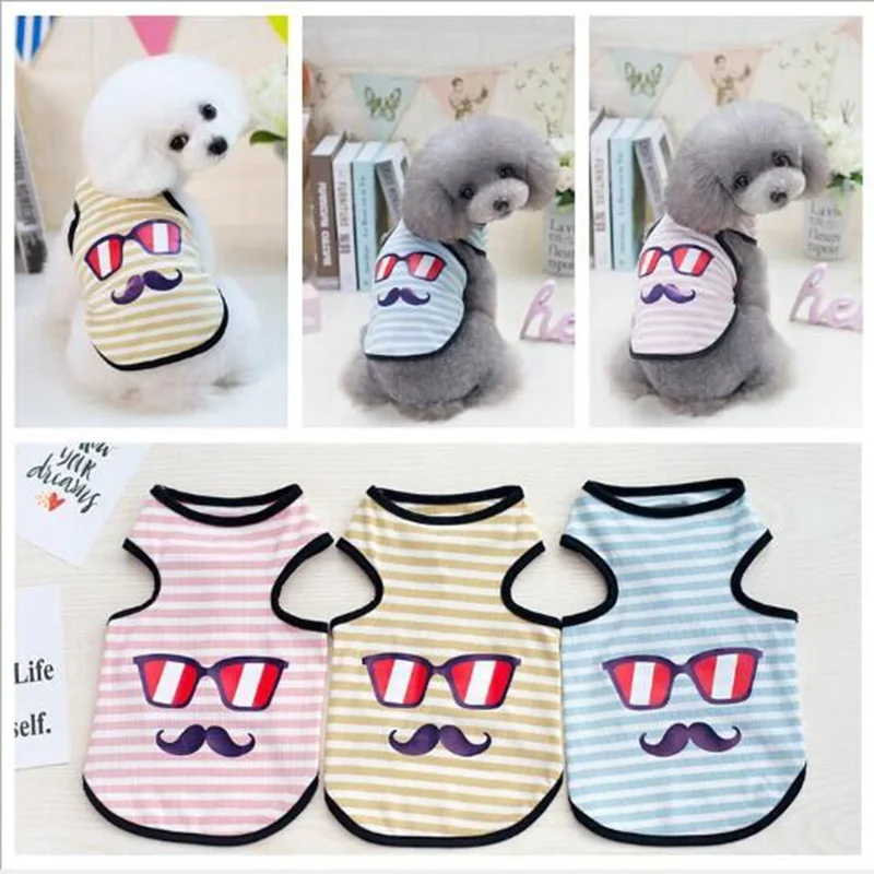 Трехцветная жилетка для собак милая Дизайнерская одежда домашних питомцев