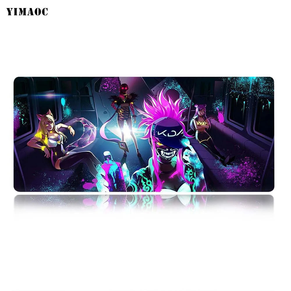 MP3 30x80cm YIMAOC League of legends коврик для мыши 30x80 см компьютерный коврик для мыши Противоскользящий коврик для игровой мыши из натурального каучука - Цвет: MP3 30x80cm