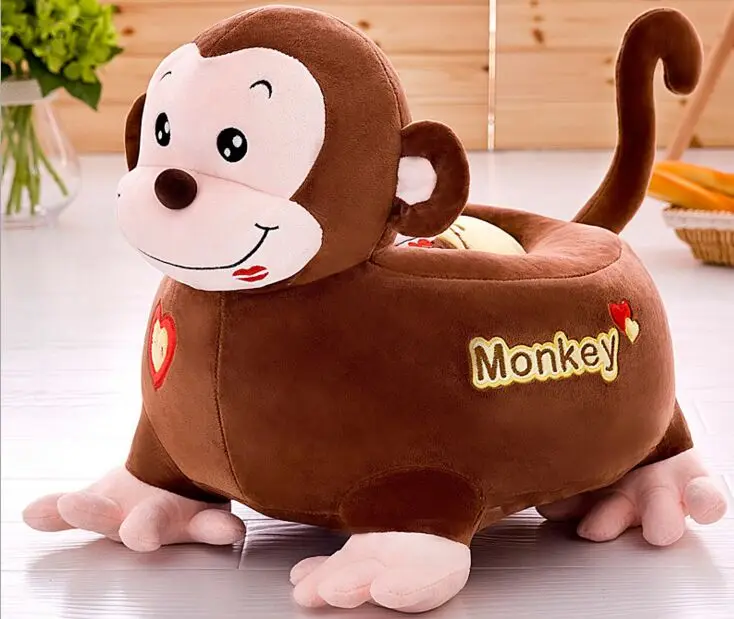 Большая плюшевая коричневая обезьянка диван игрушка мультяшная дизайн