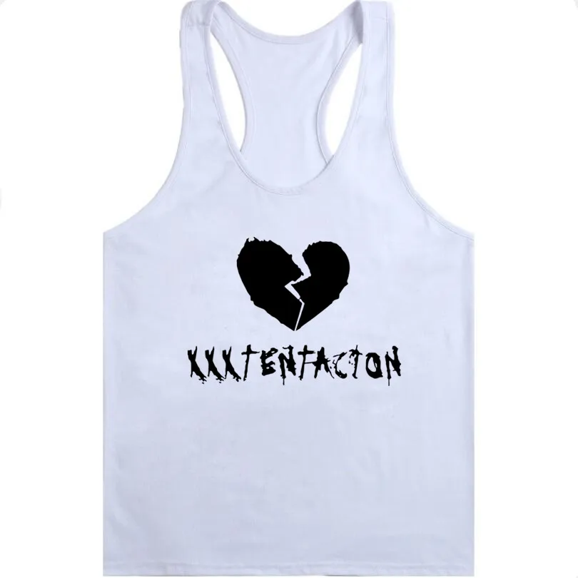 Забавная одежда тренировки жилет Мода 2018 тренажерные залы майка новый Xxxtentacion