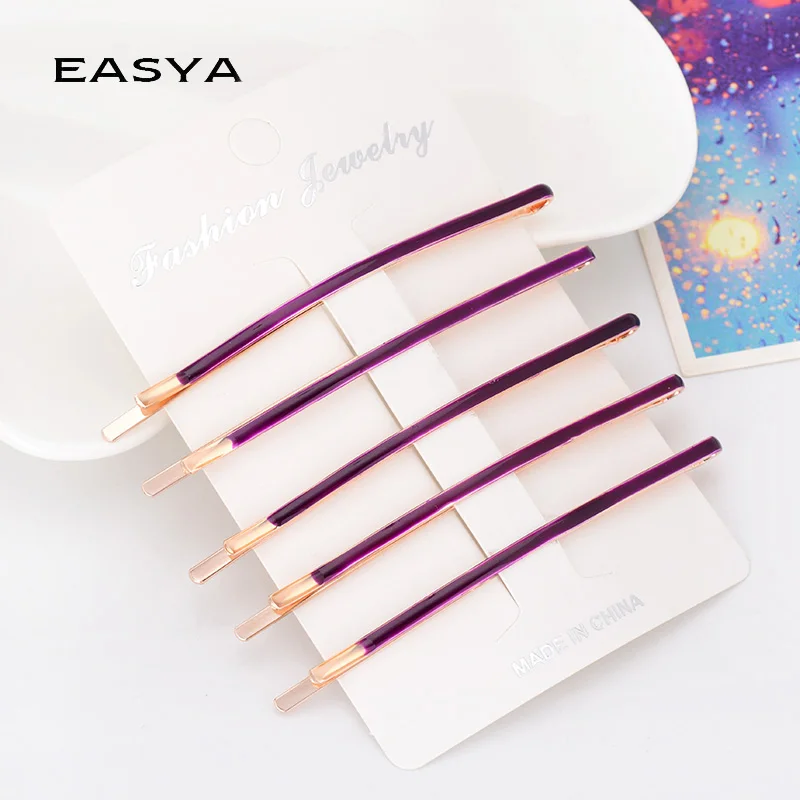 EASYA 6 шт./лот эмалированные простые заколки для волос украшения лидер продаж