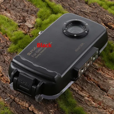 PULUZ 40 м/130 футов подводный дайвинг телефон защитный чехол для Galaxy S9/S9+ серфинг плавание Подводное плавание фото видео - Цвет: Black