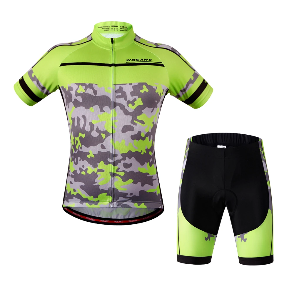 WOSAWE камуфляжная одежда для велоспорта Джерси короткие Ropa De Ciclismo комплект одежды