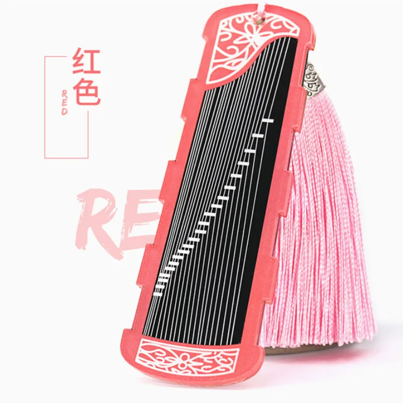 Guzheng аксессуары с кисточкой guzheng гвоздь плата запоминающего устройства Pipa лента для ногтей обернутая карта - Цвет: Red