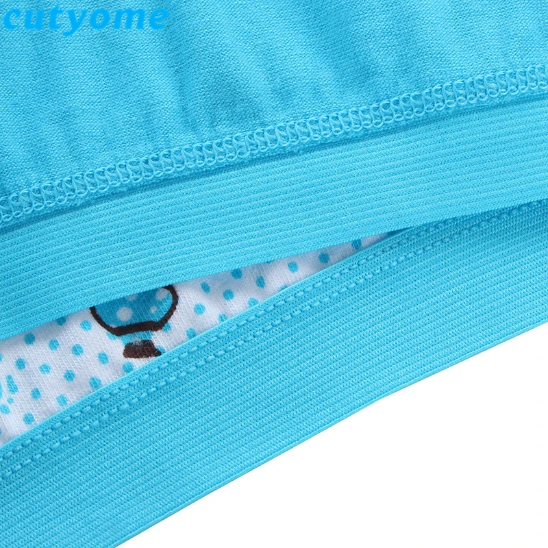 5 шт./лот студенческие бюстгальтеры для девочек хлопковое нижнее белье с рисунком