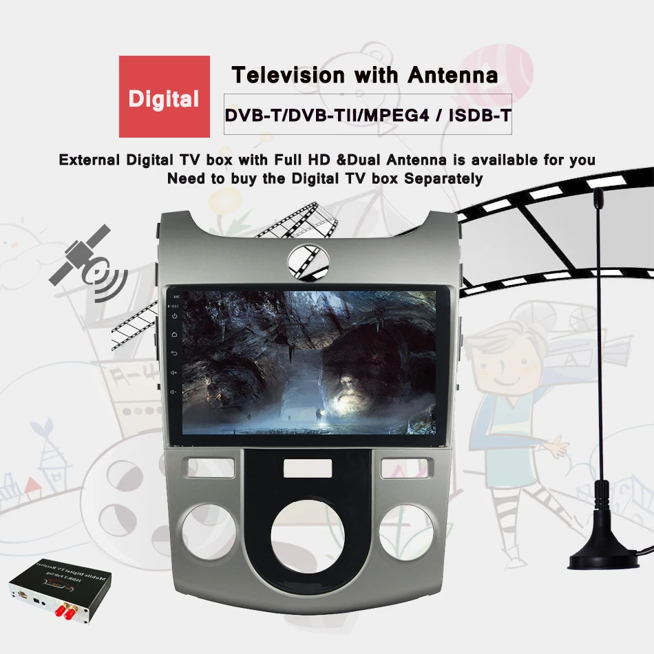 Магнитола на android 10 0 автомобильный dvd плеер GPS навигация автомобильная