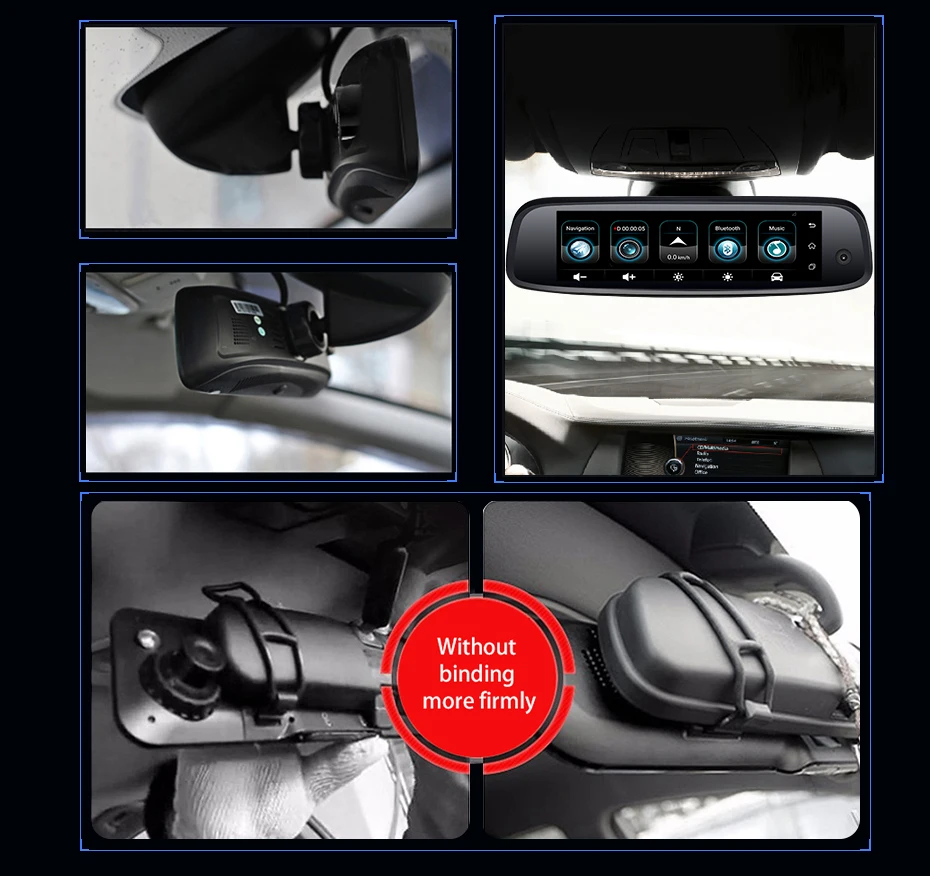 Junsun K757 3 камера 2+ 32 ГБ Автомобильный dvr регистраторы 4 г ADAS FHD 1080 P gps Navi DashCam Android Специальный кронштейн регистрирующее устройство на зеркале заднего вида