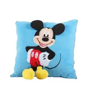 Mickey 35*35 см Микки Маус и Минни плюшевая подушка, мультфильм Микки Маус и подушка с Минни Автомобильная Подушка Рождественский подарок для детей - Цвет: Mickey