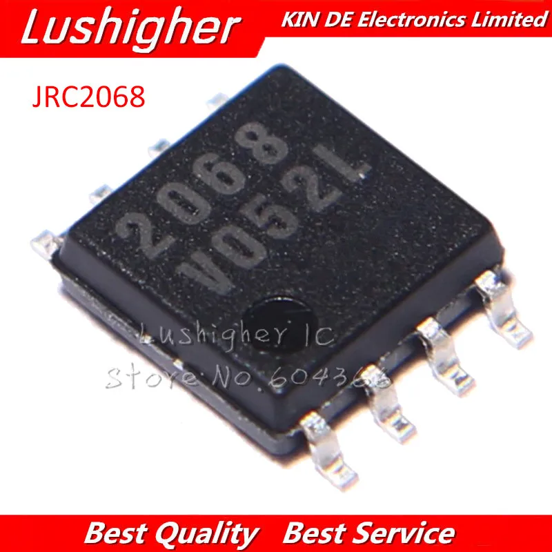 10 шт. NJM2068M SOP8 JRC2068 SMD NJM2068 SOP новый оригинальный