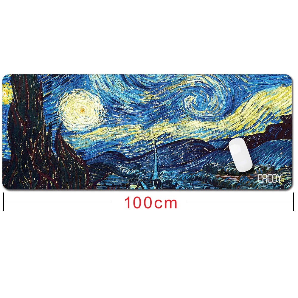 Большой игровой коврик для мыши CACOY 39 4x15 7 дюйма и дополнительный Настольный