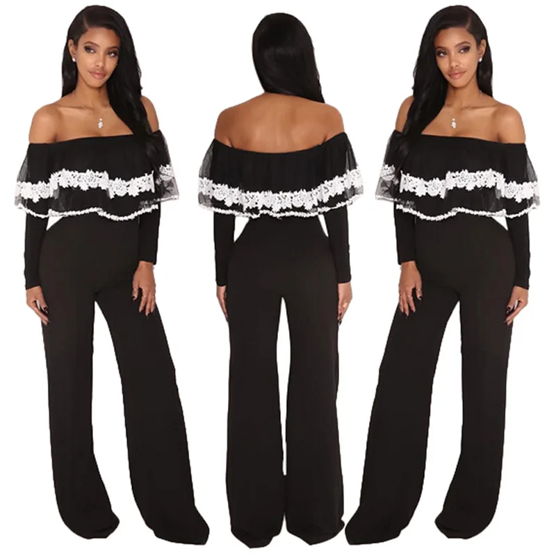 Чудо Красота пикантные с открытыми плечами Комбинезоны для малышек женские